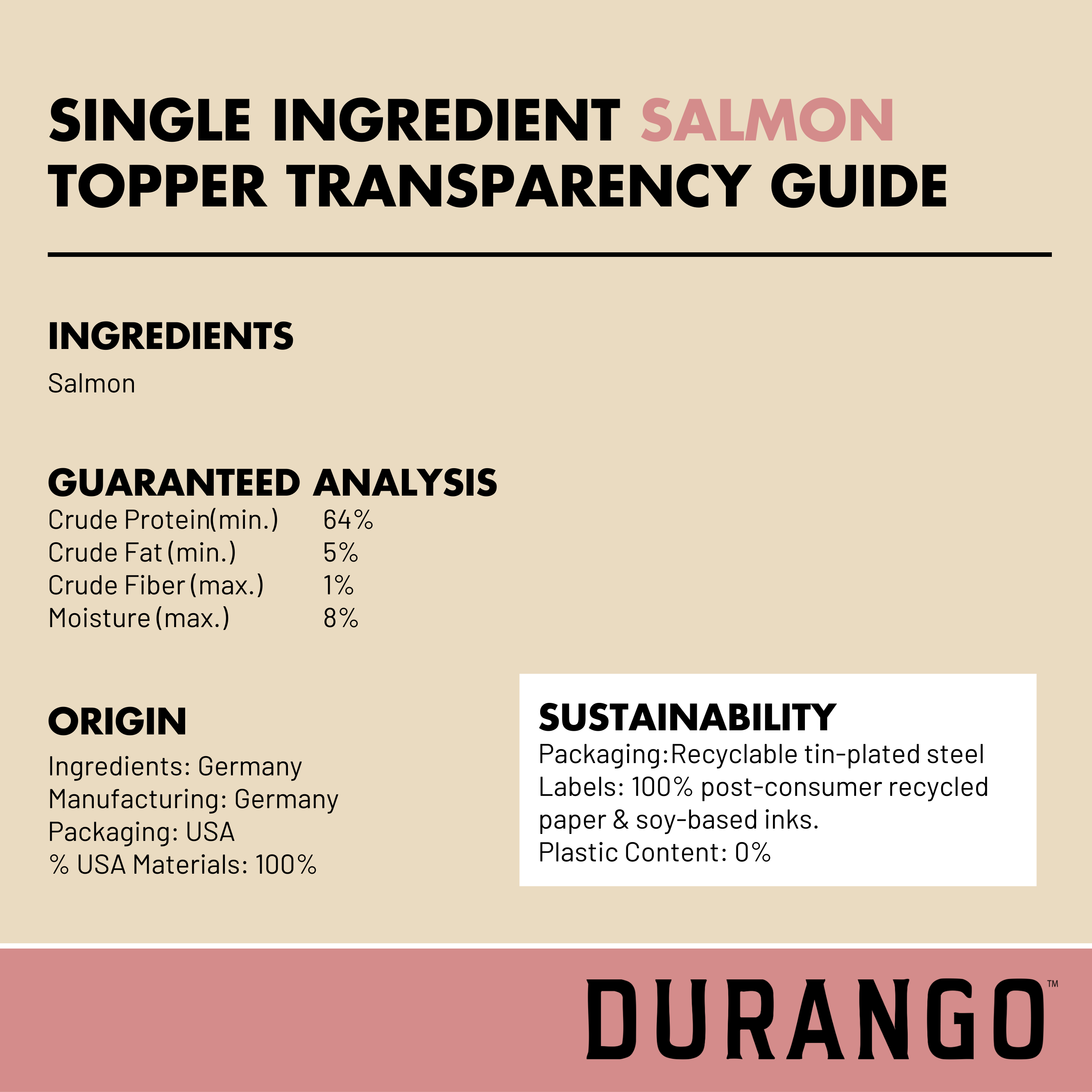 Salmon Topper | Single Ingredient | 8oz